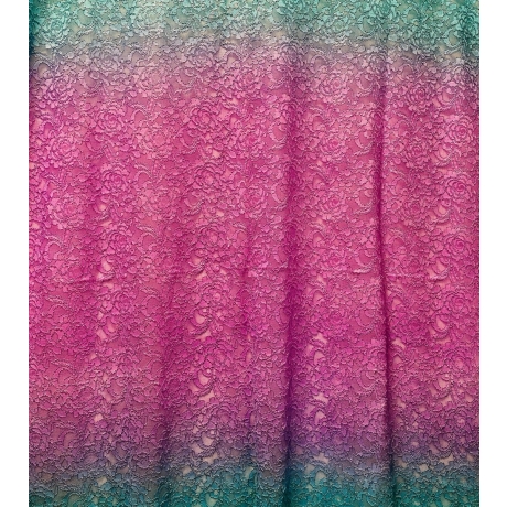 Koronka OMBRE PINK&MINT
